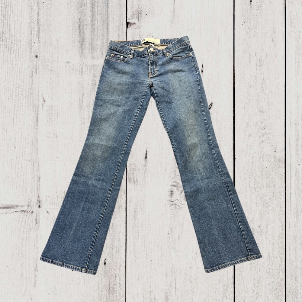GAP Low Rise Boot Cut Stretch Jeans – Size 4 Regular – Y2K Medium Wash Denim